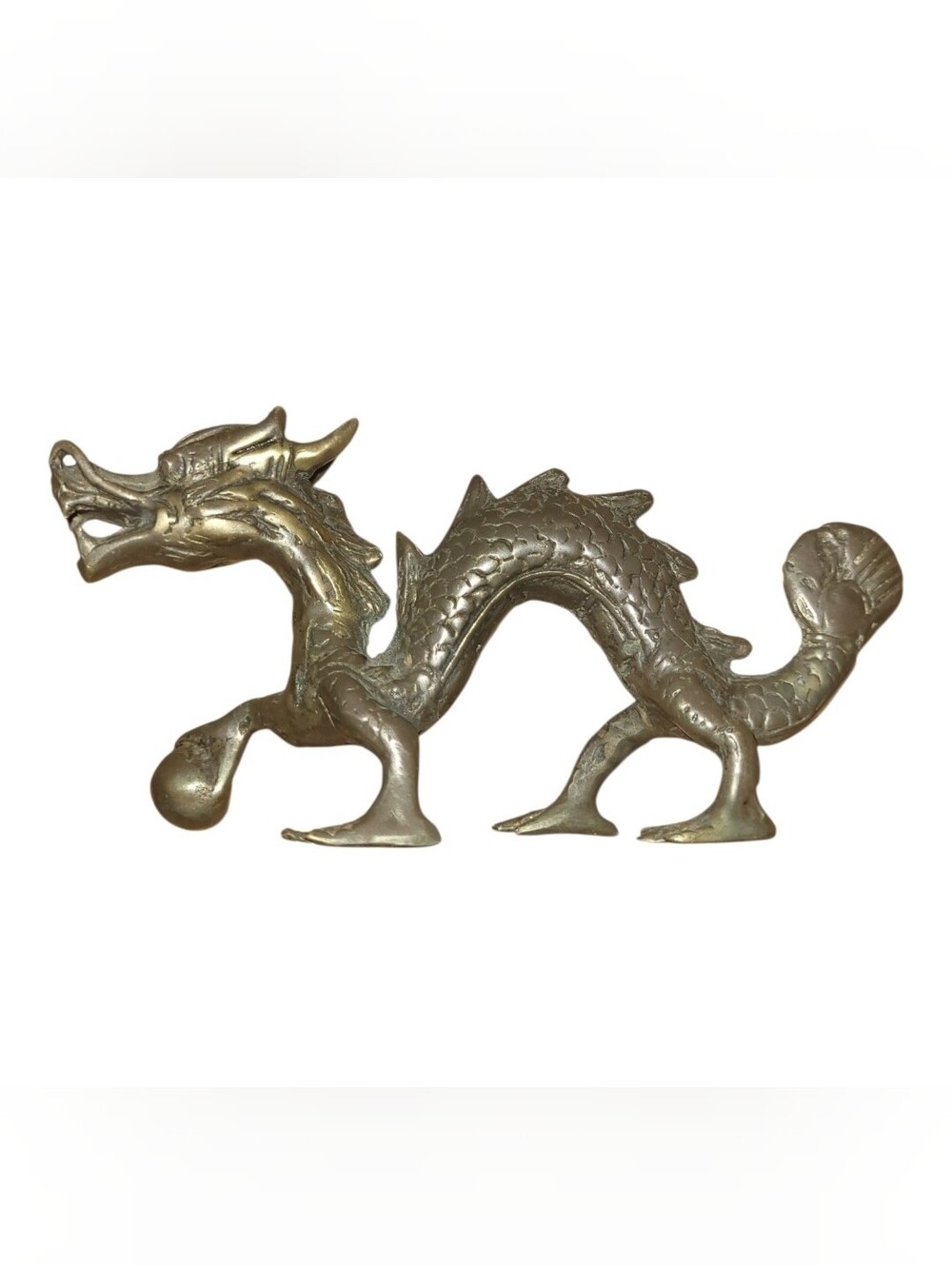 Vintage Brass Balinese Dragon Ornament